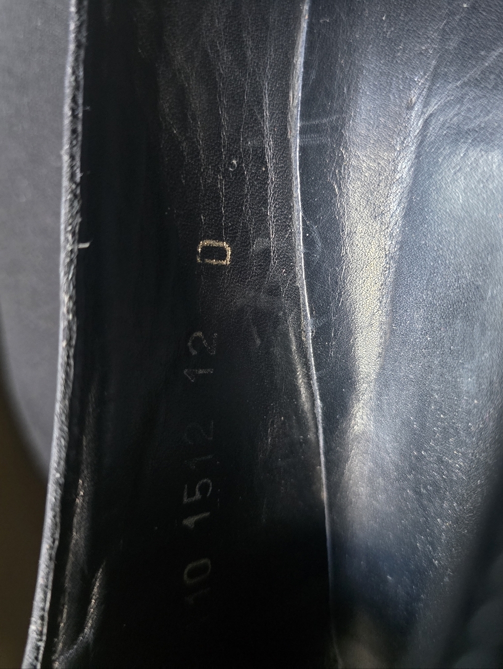 Gucci Black Leather Slip-On Dress Shoes Size 12D - Picture 9 of 9